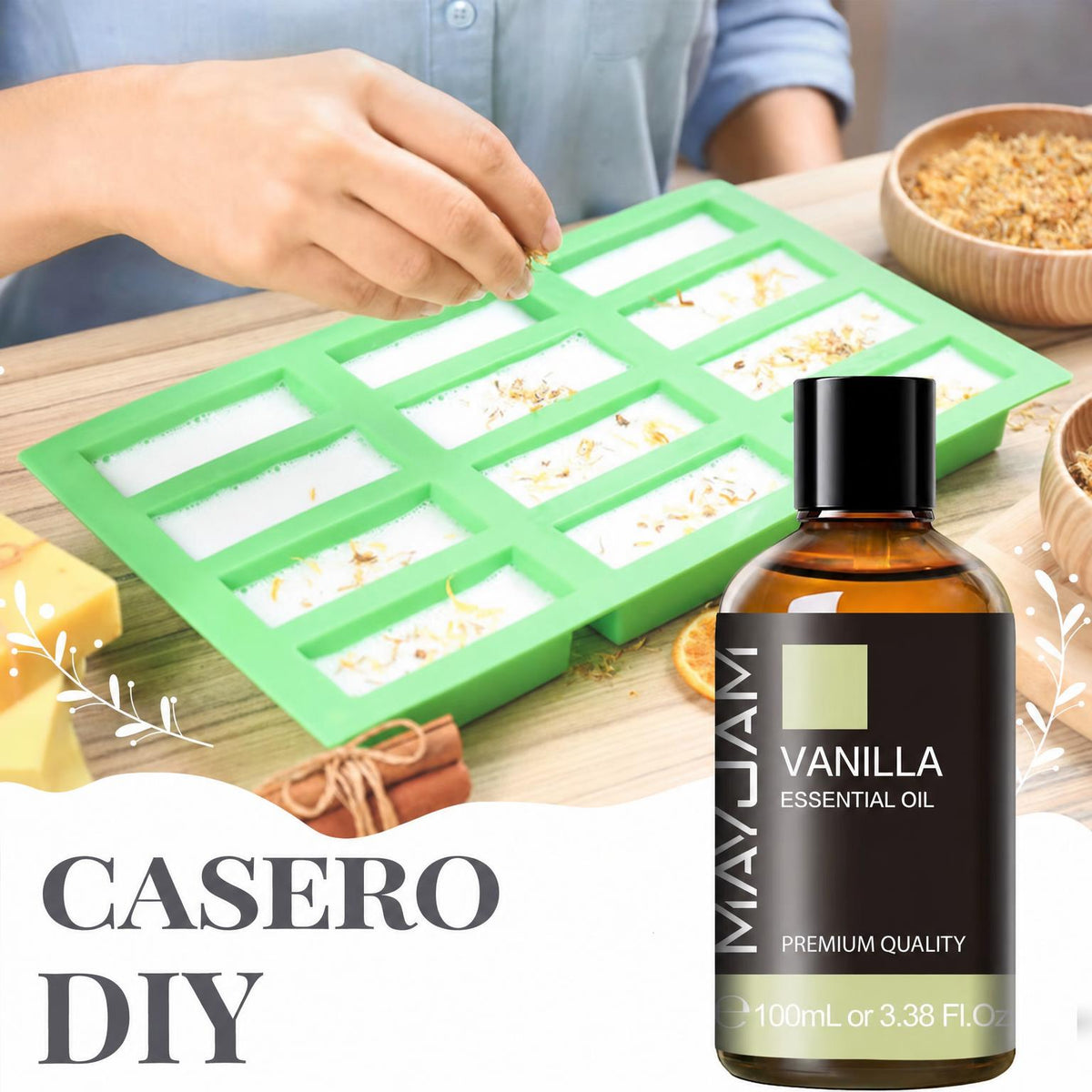Aceite esencial para jabones y velas caseras